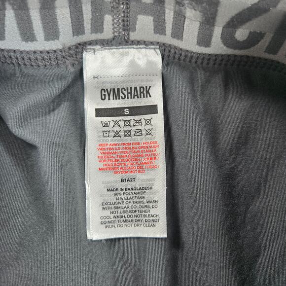 Gymshark Low Rise Fit Seamless Athletic Gray Leggings Women's Size Small - Picture 5 of 6